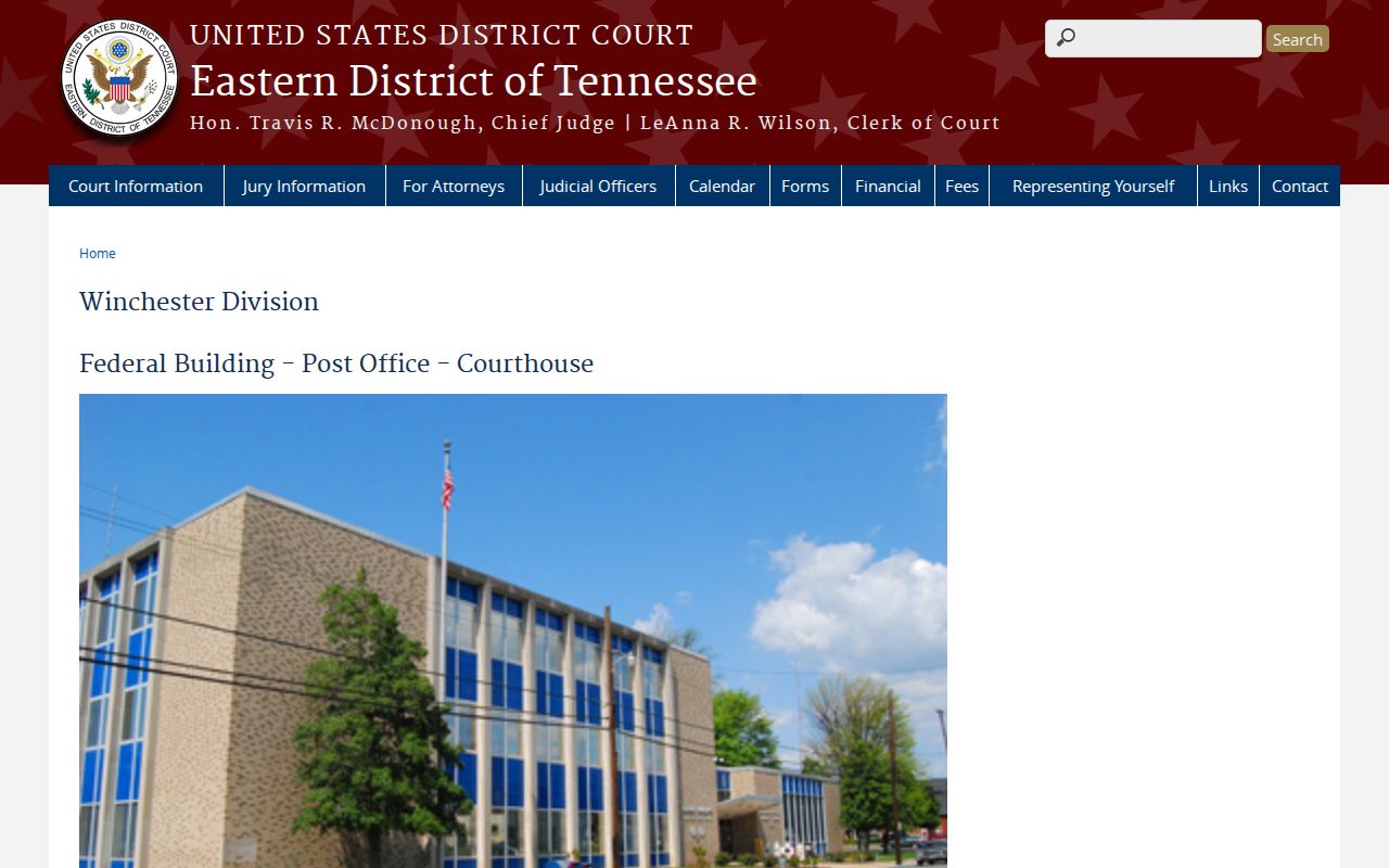 Moore County arrest warrants: Eastern District Winchester courthouse information